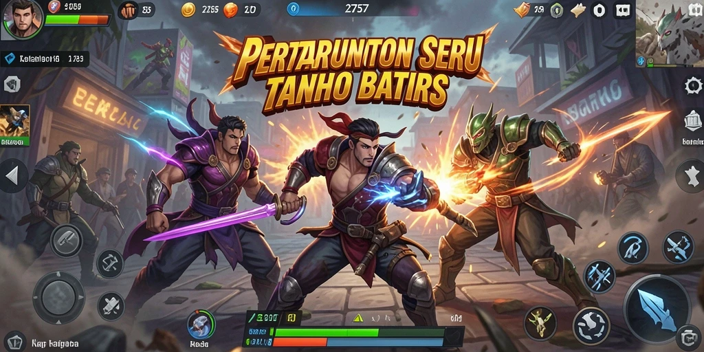 Tampilan aksi pertarungan yang menegangkan dalam 2757.