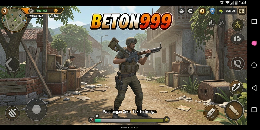 Tampilan gameplay BETON999 yang menakjubkan saat eksplorasi dunia petualangan.