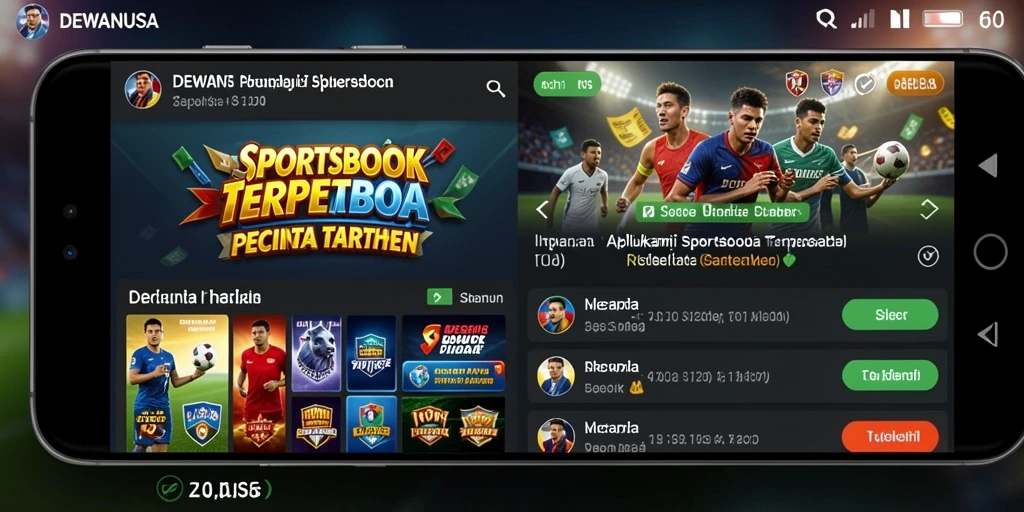 Tampilan gameplay mendalam dari aplikasi Sportsbook DEWANUSA.