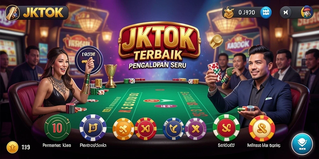 Tampilan screenshot JKTOK menampilkan gameplay Kasino yang menegangkan.