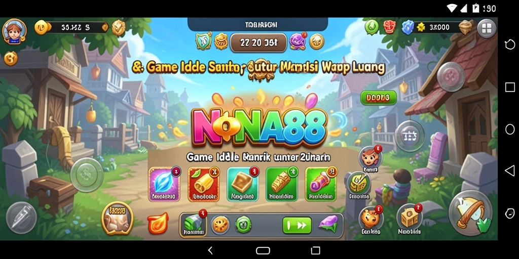 Tampilan gameplay NONA88 yang santai dan otomatis.
