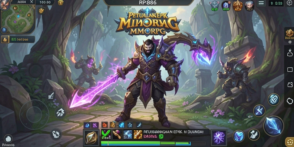 Tampilan gameplay RPG886 yang menarik dan mendebarkan.