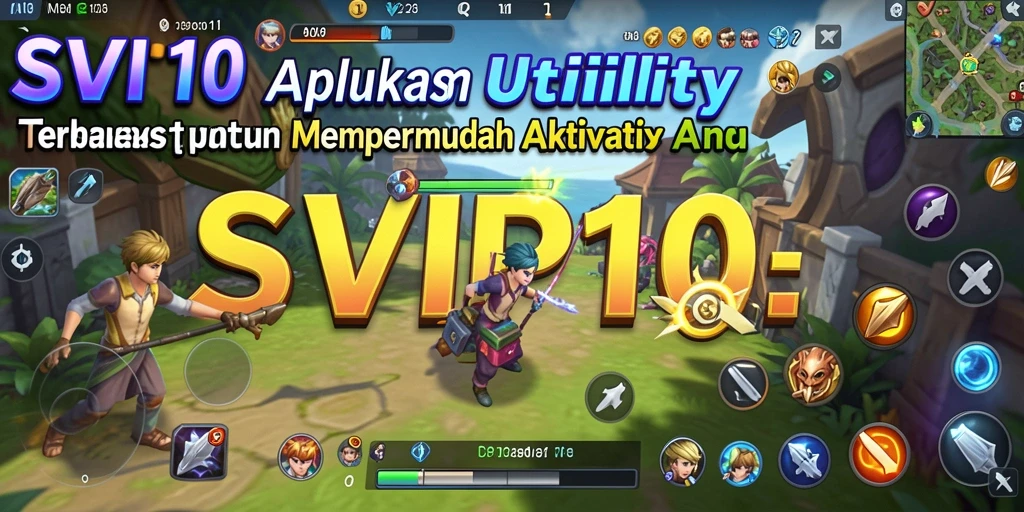 Screenshot SVIP10 menampilkan tampilan antarmuka aplikasi Utility yang ramah pengguna.